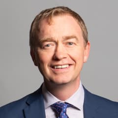 Official portrait of Tim Farron